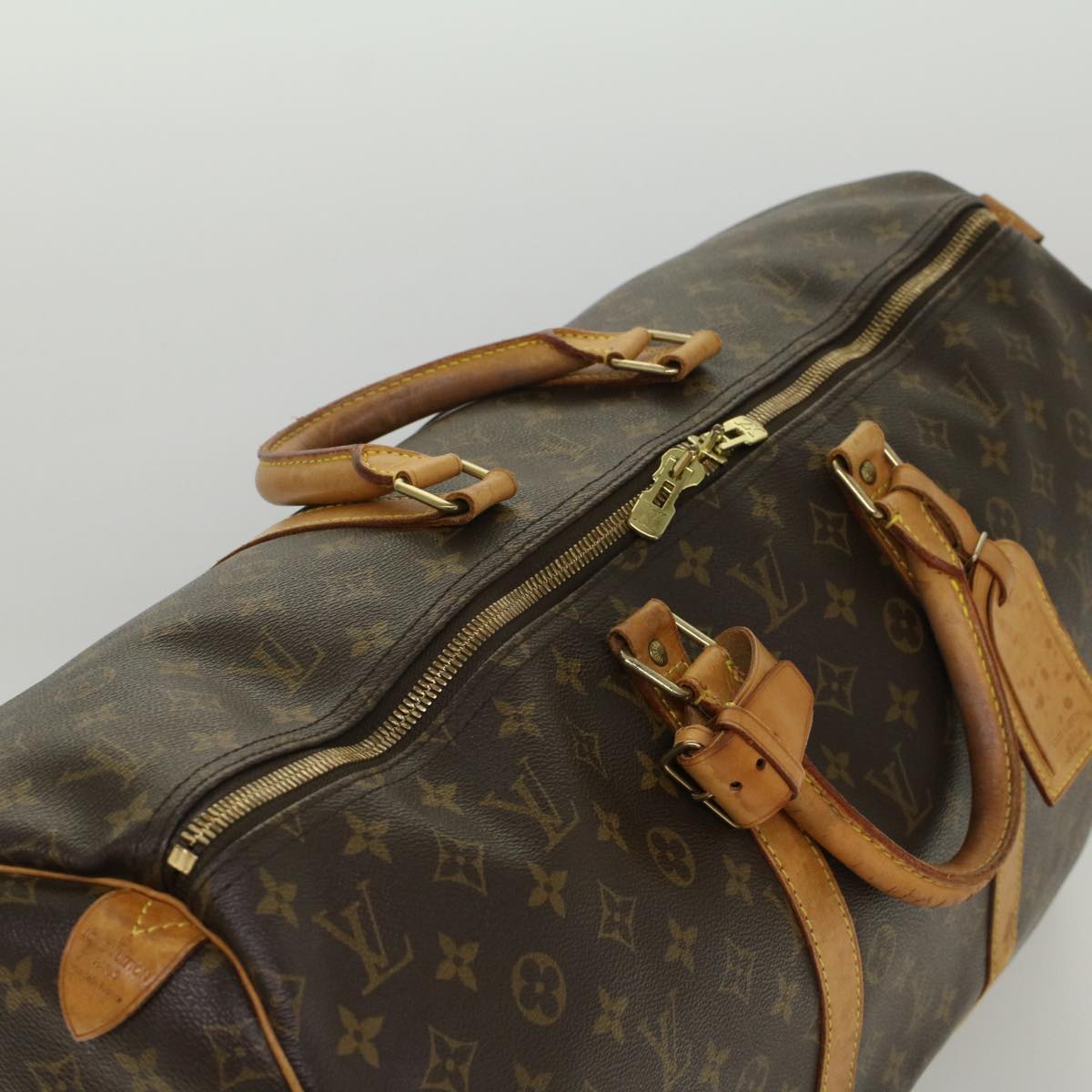 LOUIS VUITTON Monogram Keepall 55 Boston Bag M41424 LV 53849