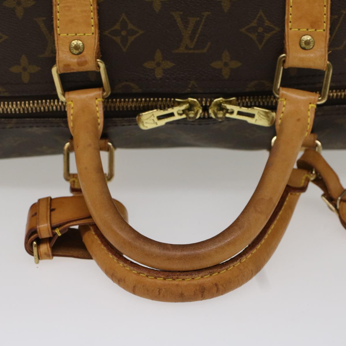 LOUIS VUITTON Monogram Keepall 55 Boston Bag M41424 LV 53849