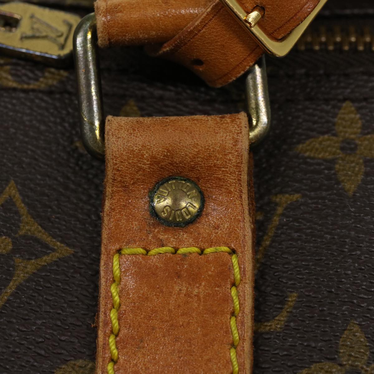 LOUIS VUITTON Monogram Keepall 55 Boston Bag M41424 LV 53850