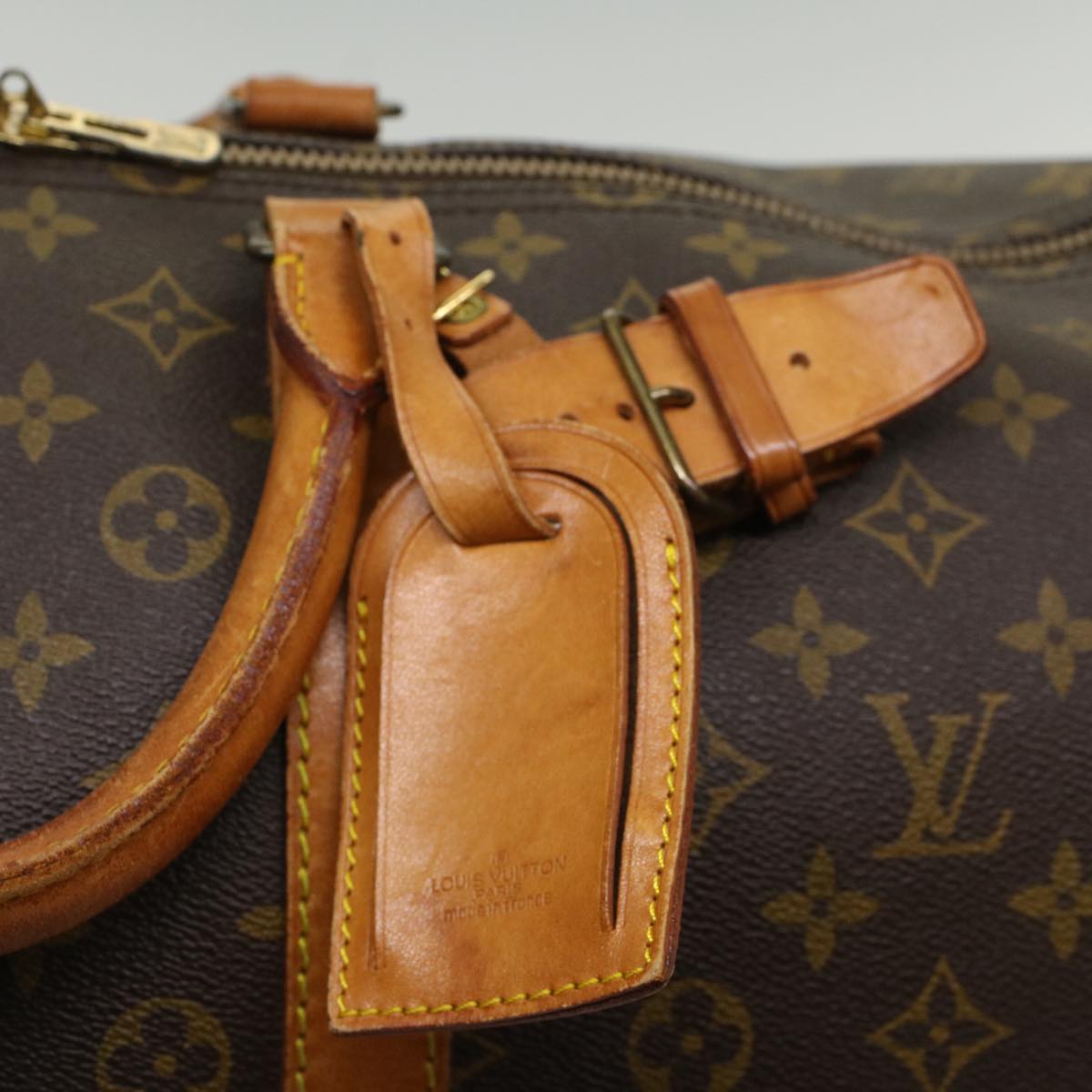 LOUIS VUITTON Monogram Keepall 55 Boston Bag M41424 LV 53850