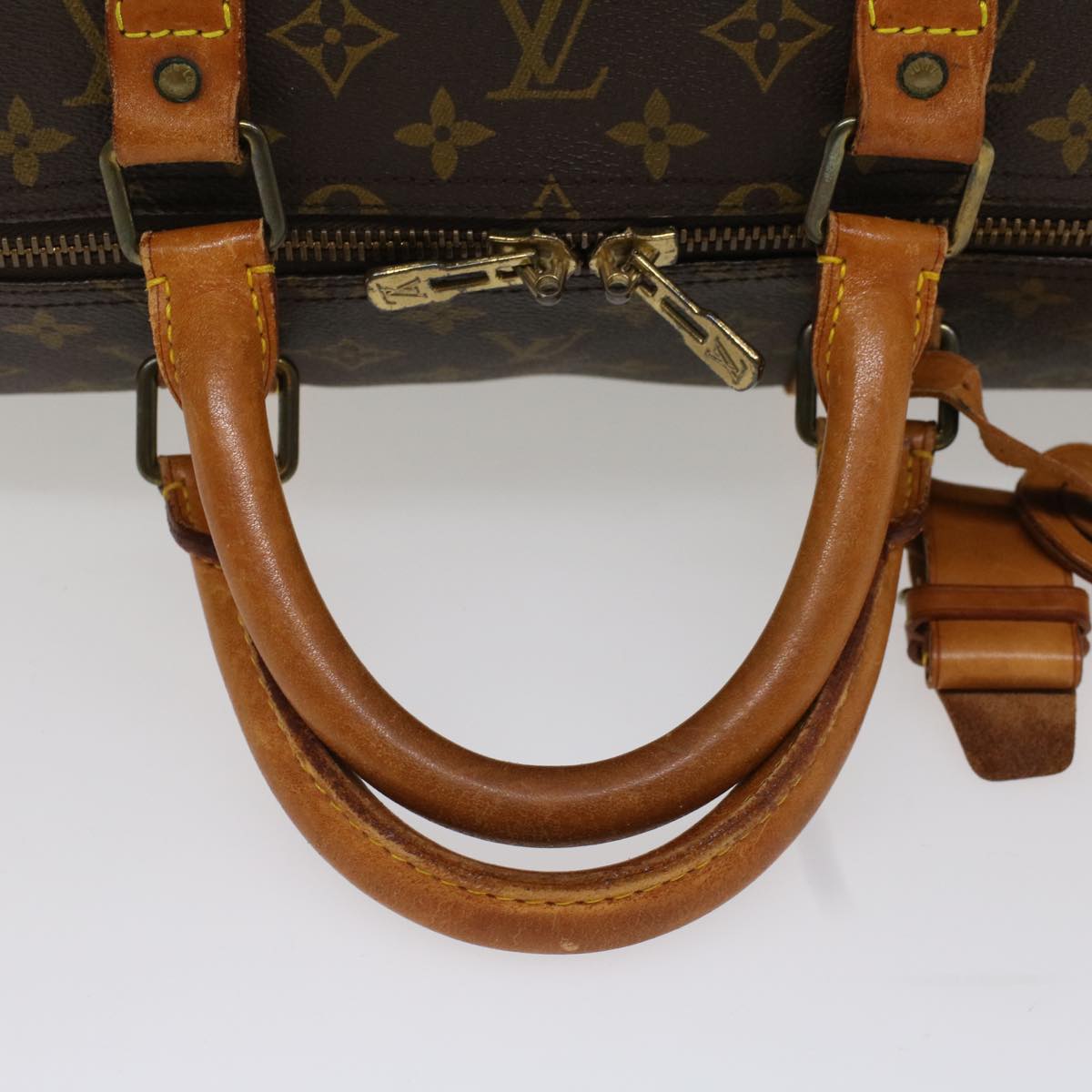LOUIS VUITTON Monogram Keepall 55 Boston Bag M41424 LV 53850