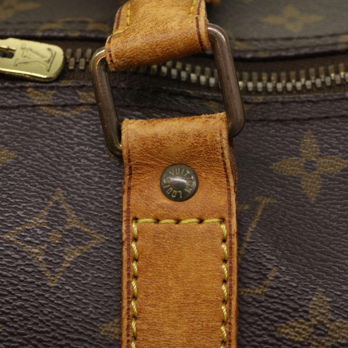 LOUIS VUITTON Monogram Keepall 55 Boston Bag M41424 LV 53851