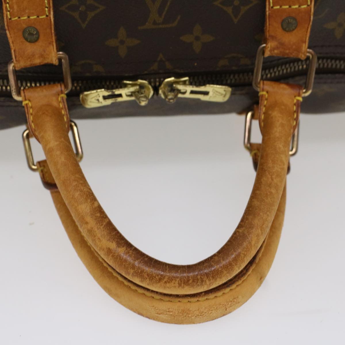 LOUIS VUITTON Monogram Keepall 55 Boston Bag M41424 LV 53851