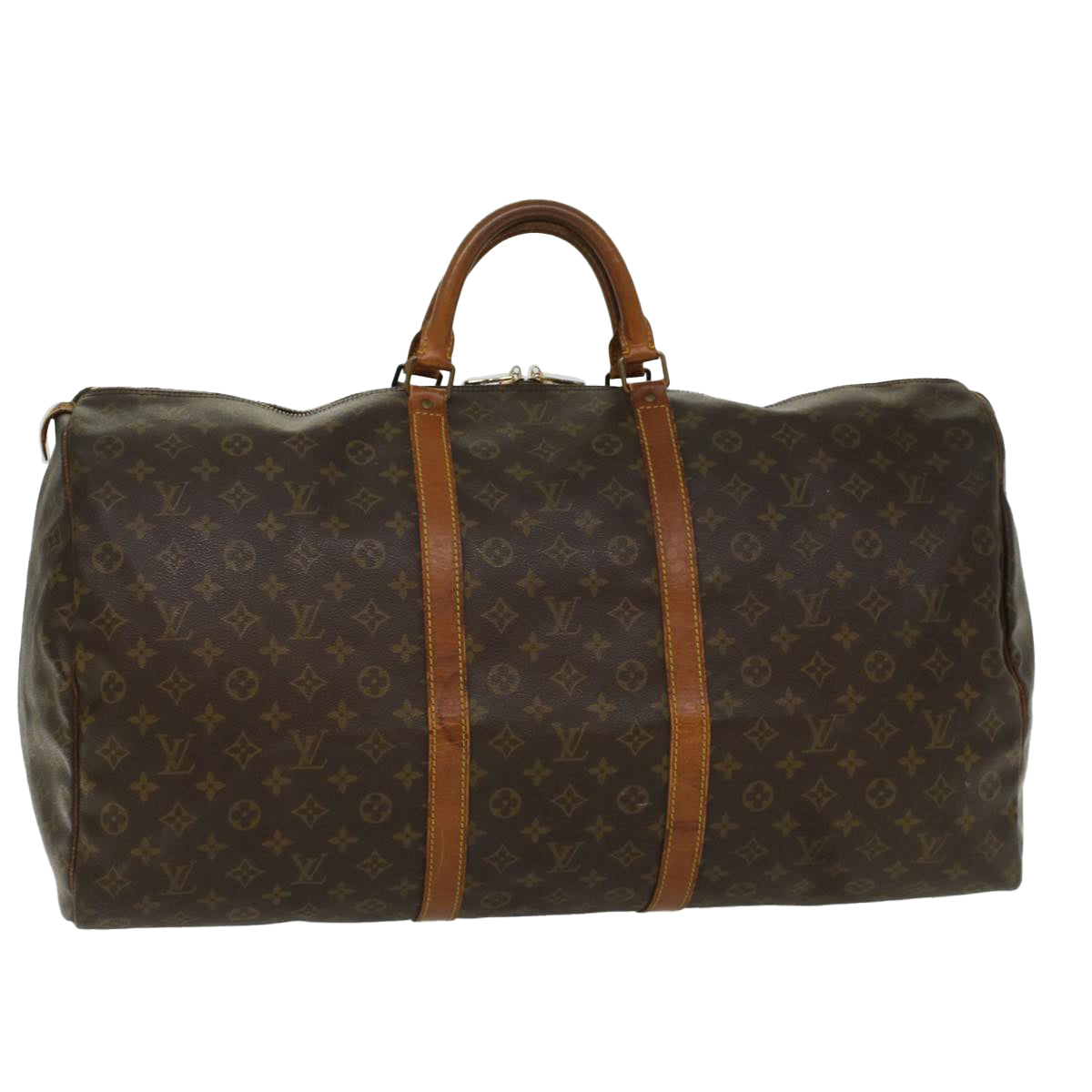 LOUIS VUITTON Monogram Keepall 60 Boston Bag M41422 LV 53852