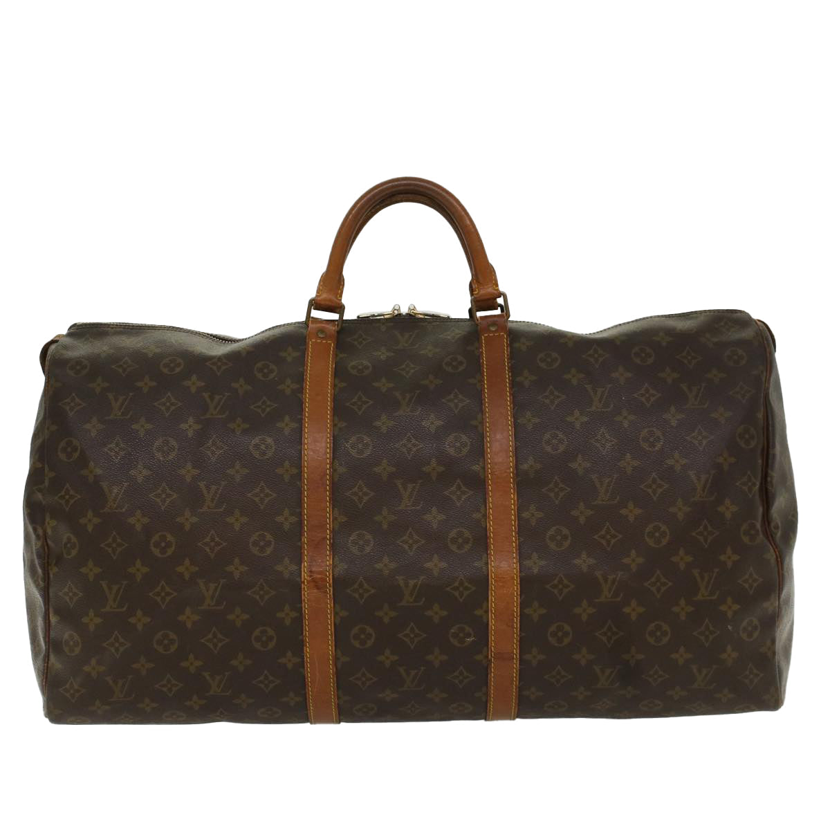 LOUIS VUITTON Monogram Keepall 60 Boston Bag M41422 LV 53852