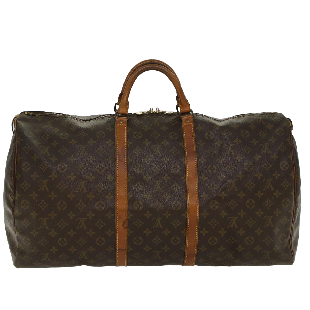 LOUIS VUITTON Monogram Keepall 60 Boston Bag M41422 LV 53852