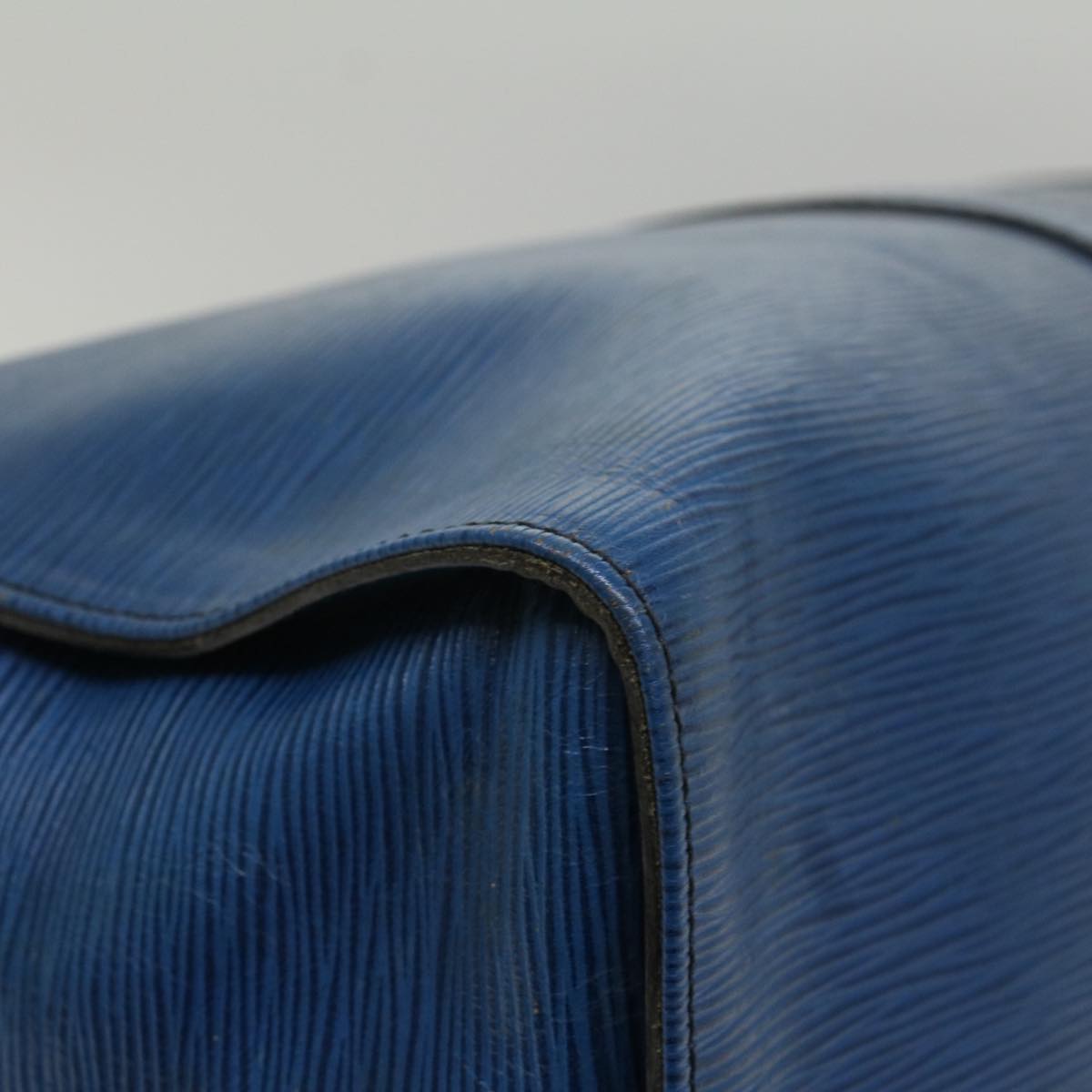 LOUIS VUITTON Epi Keepall 50 Boston Bag Blue M42965 LV 53853