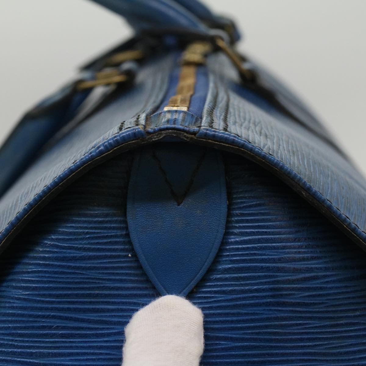 LOUIS VUITTON Epi Keepall 50 Boston Bag Blue M42965 LV 53853