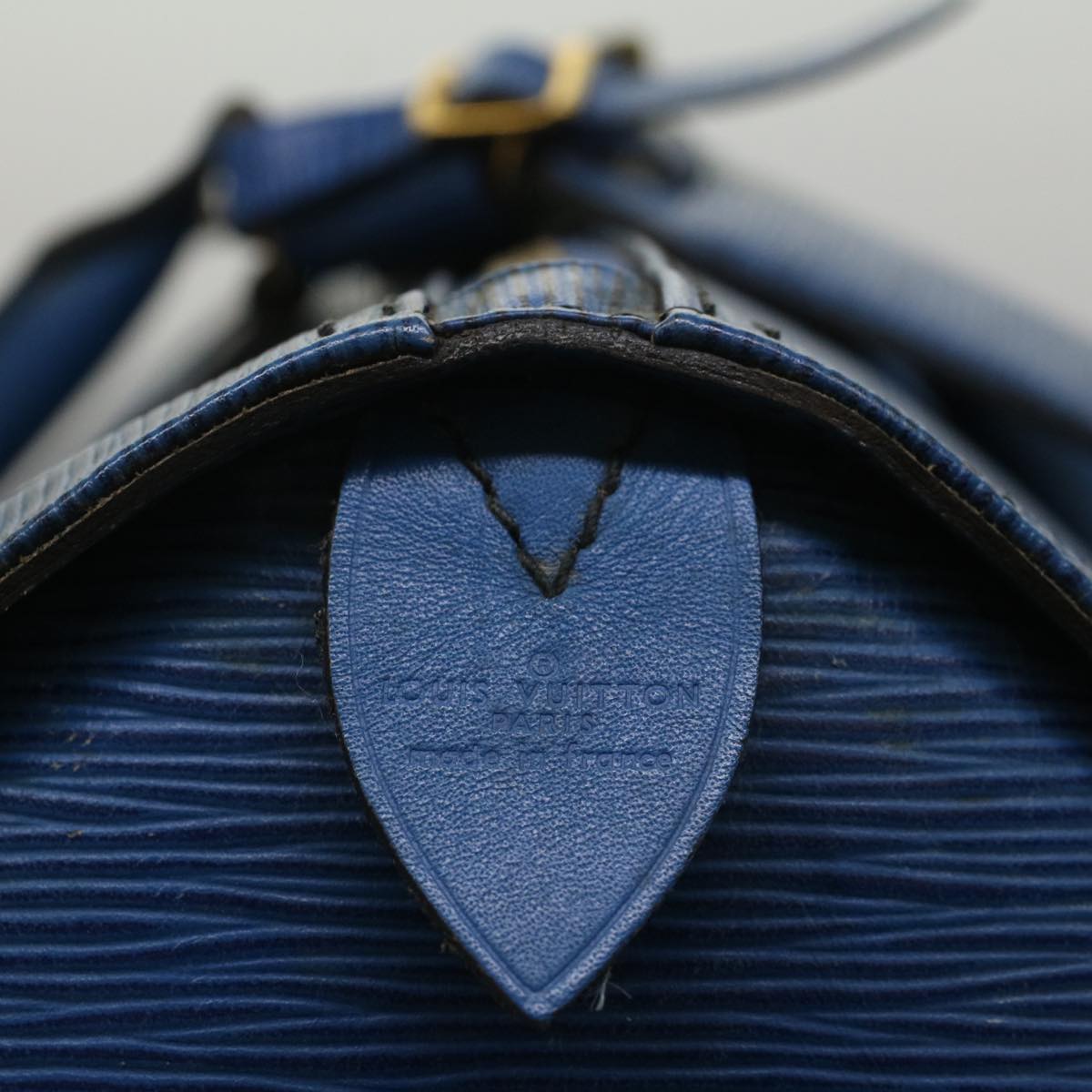 LOUIS VUITTON Epi Keepall 50 Boston Bag Blue M42965 LV 53853