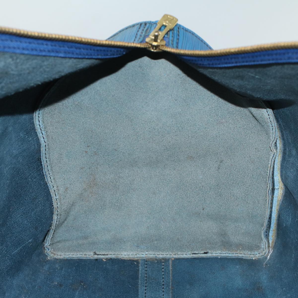 LOUIS VUITTON Epi Keepall 50 Boston Bag Blue M42965 LV 53853