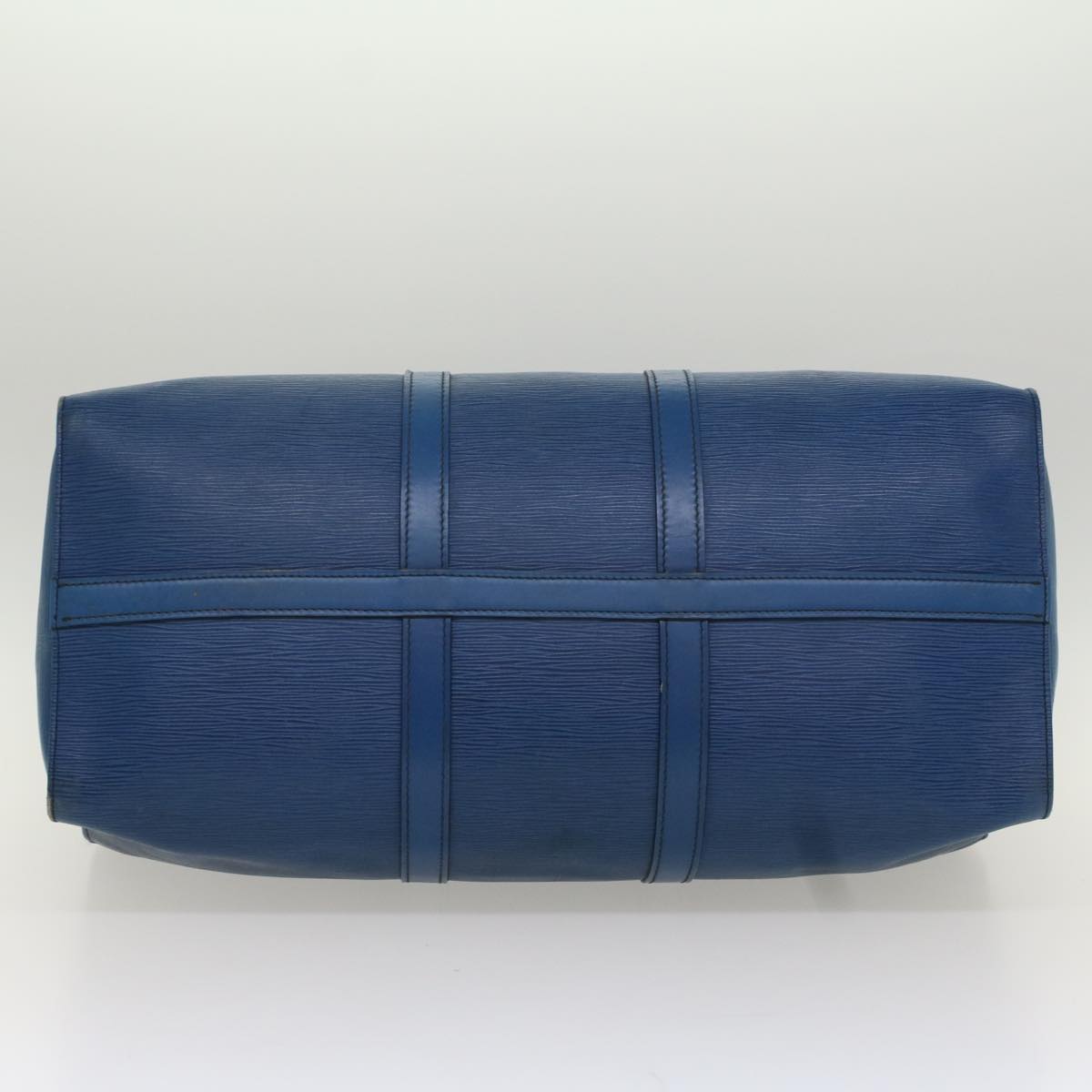 LOUIS VUITTON Epi Keepall 50 Boston Bag Blue M42965 LV 53853