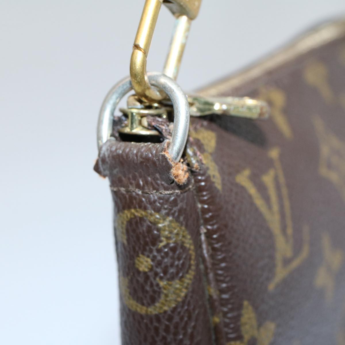 LOUIS VUITTON Monogram Pochette Accessoires Pouch M51980 LV 53860
