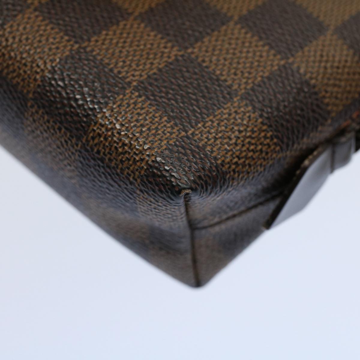 LOUIS VUITTON Damier Ebene Pochette Cosmetic PM Pouch N47516 LV 53867