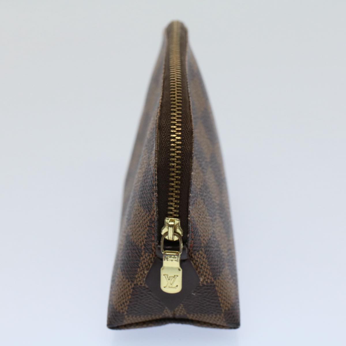 LOUIS VUITTON Damier Ebene Pochette Cosmetic PM Pouch N47516 LV 53867