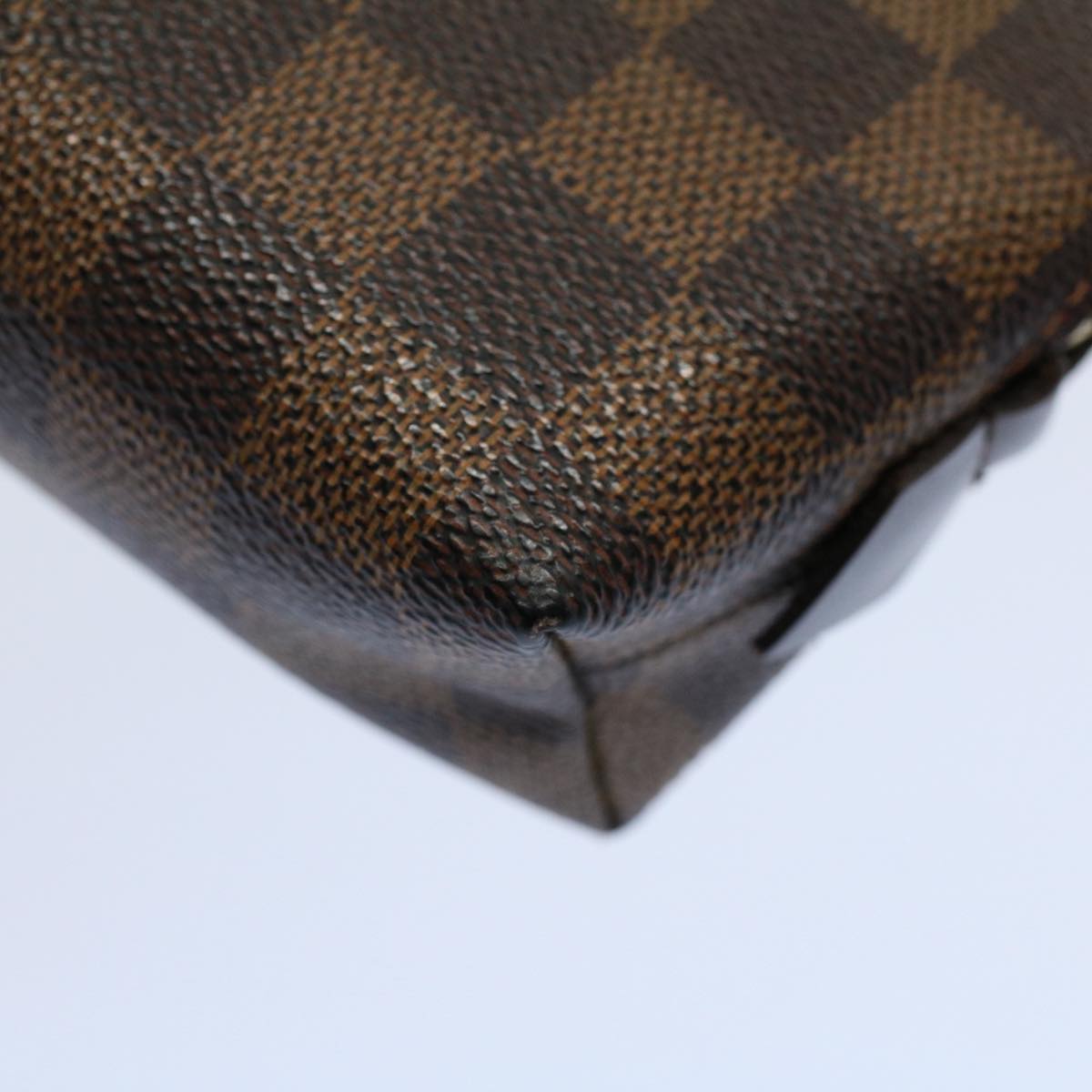 LOUIS VUITTON Damier Ebene Pochette Cosmetic PM Pouch N47516 LV 53867