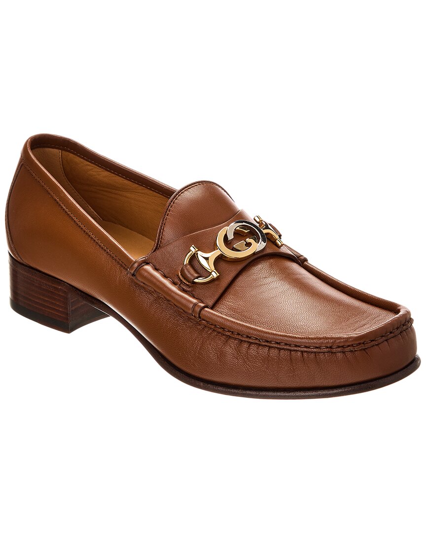 Gucci Interlocking G Horsebit Leather Loafer