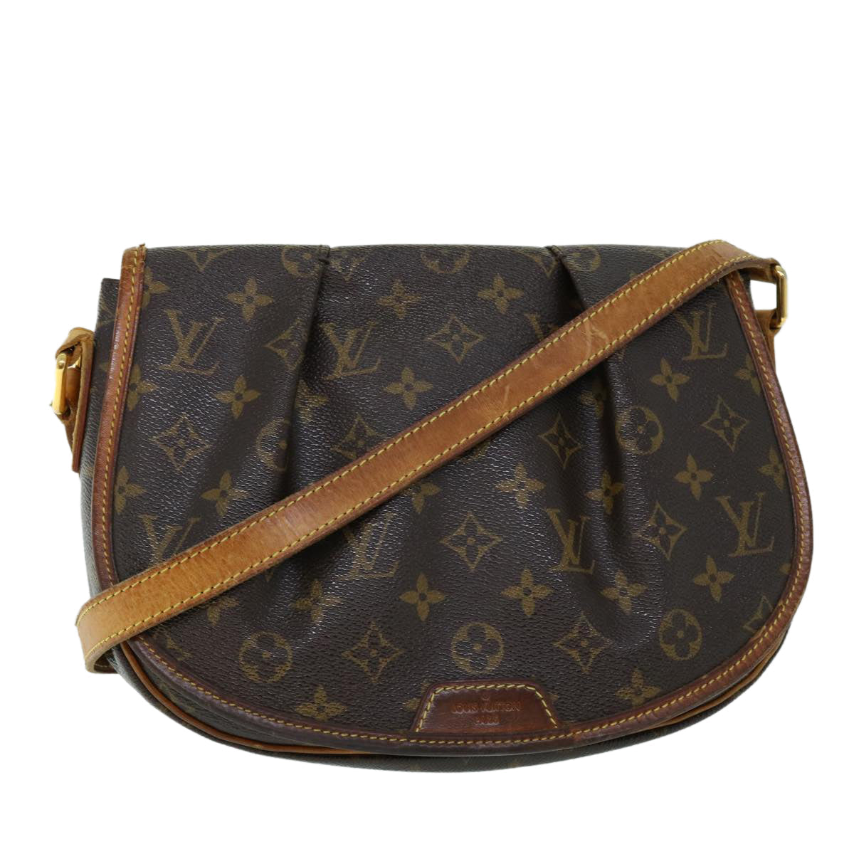 LOUIS VUITTON Monogram Menilmontant PM Shoulder Bag M40474 LV 53905