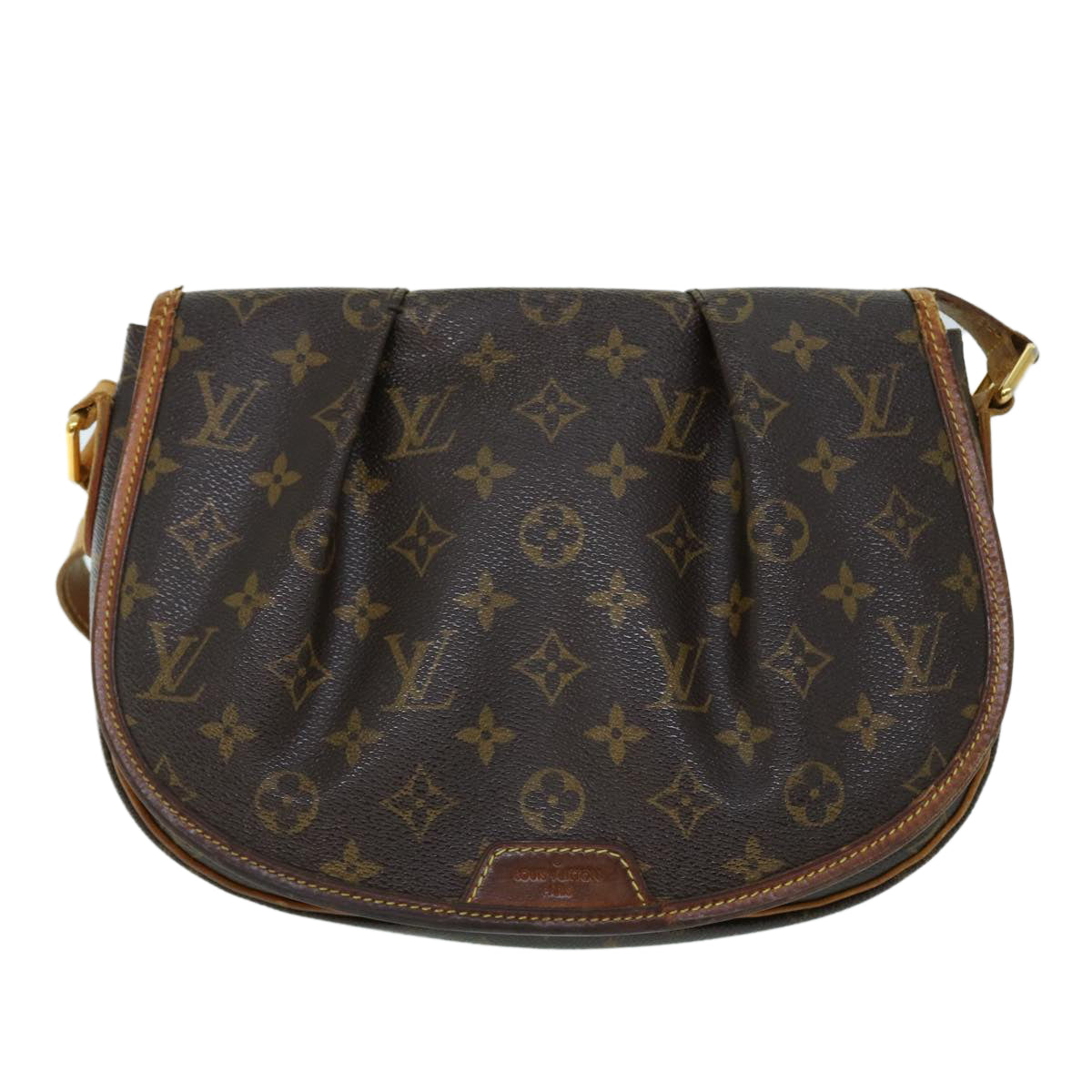 LOUIS VUITTON Monogram Menilmontant PM Shoulder Bag M40474 LV 53905