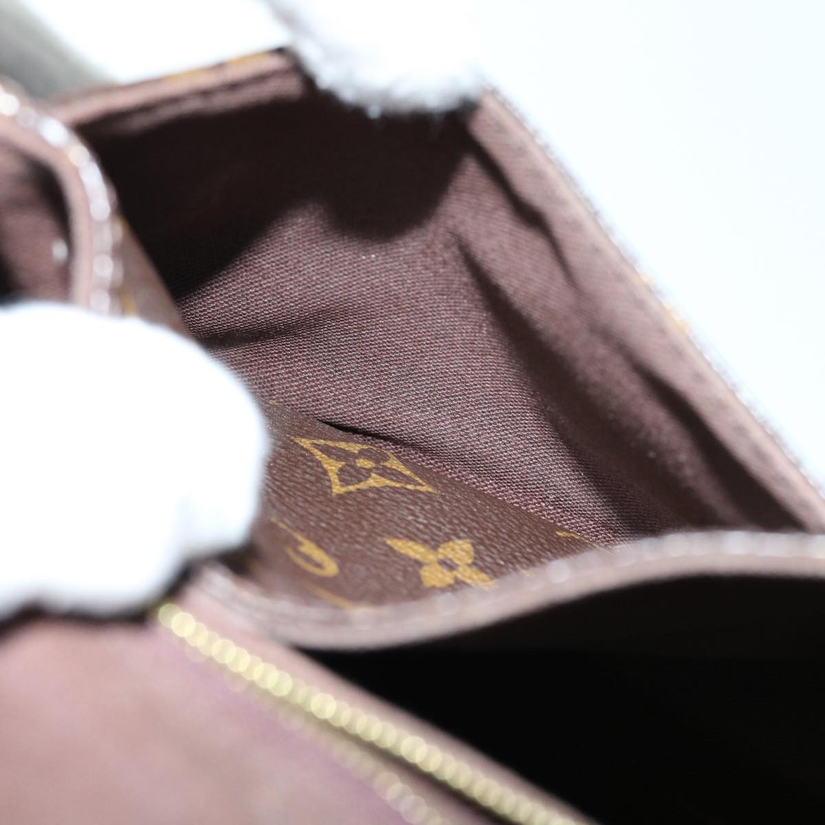 LOUIS VUITTON Monogram Menilmontant PM Shoulder Bag M40474 LV 53905