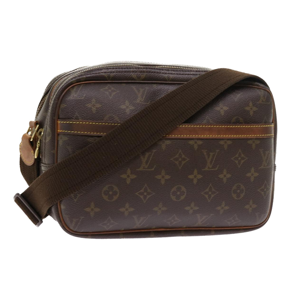 LOUIS VUITTON Monogram Reporter PM Shoulder Bag M45254 LV 53913