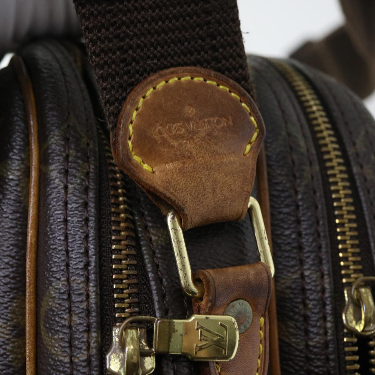 LOUIS VUITTON Monogram Reporter PM Shoulder Bag M45254 LV 53913