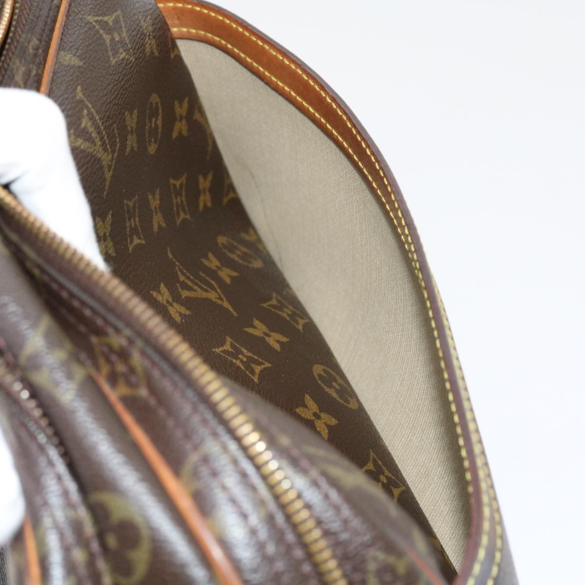 LOUIS VUITTON Monogram Reporter PM Shoulder Bag M45254 LV 53913