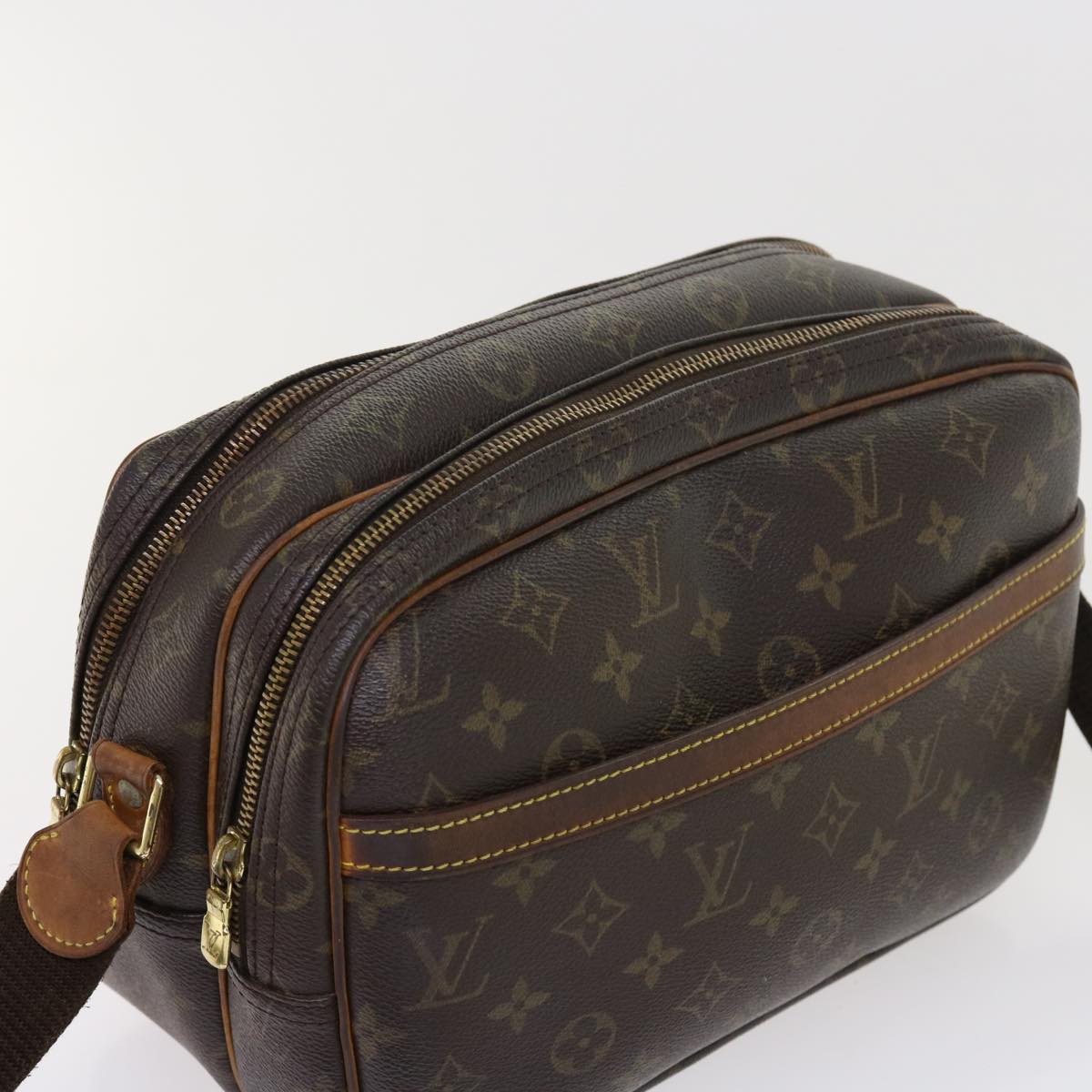 LOUIS VUITTON Monogram Reporter PM Shoulder Bag M45254 LV 53913