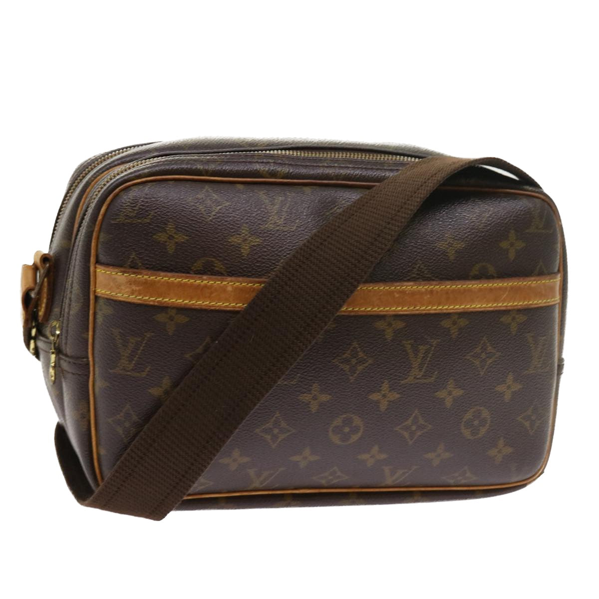 LOUIS VUITTON Monogram Reporter PM Shoulder Bag M45254 LV 53914