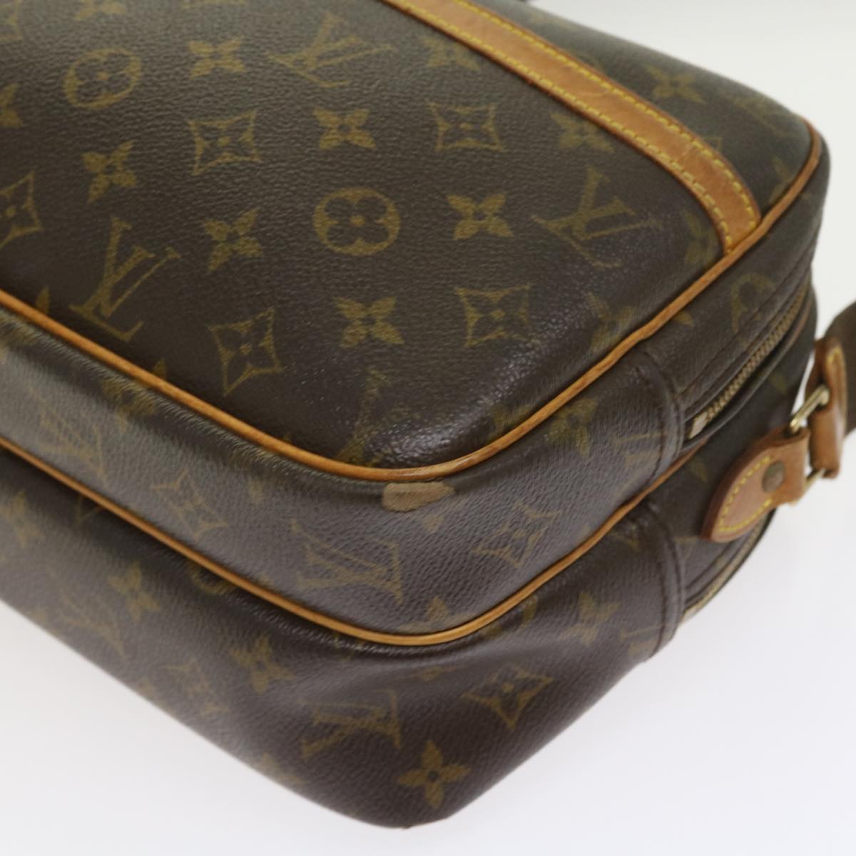 LOUIS VUITTON Monogram Reporter PM Shoulder Bag M45254 LV 53914