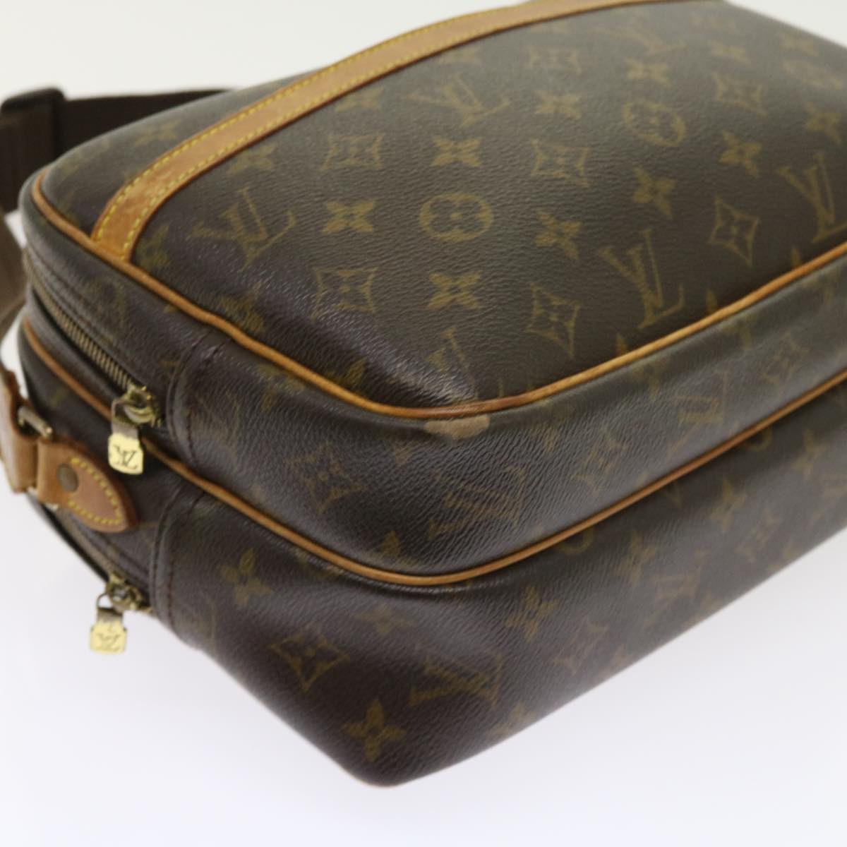 LOUIS VUITTON Monogram Reporter PM Shoulder Bag M45254 LV 53914