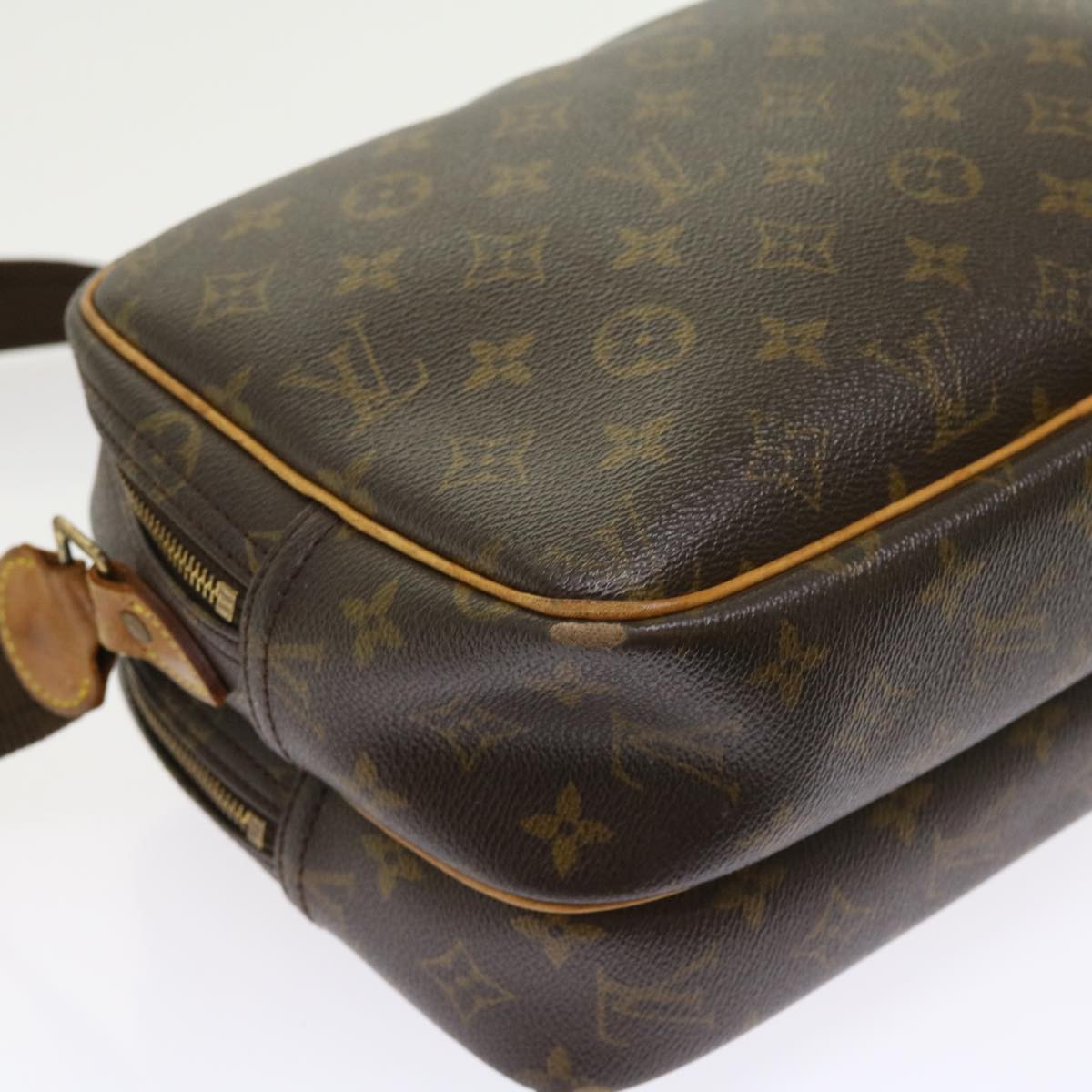 LOUIS VUITTON Monogram Reporter PM Shoulder Bag M45254 LV 53914