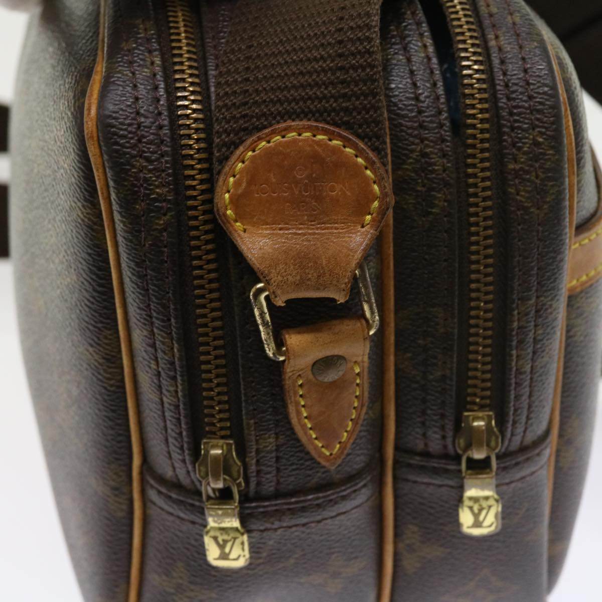 LOUIS VUITTON Monogram Reporter PM Shoulder Bag M45254 LV 53914