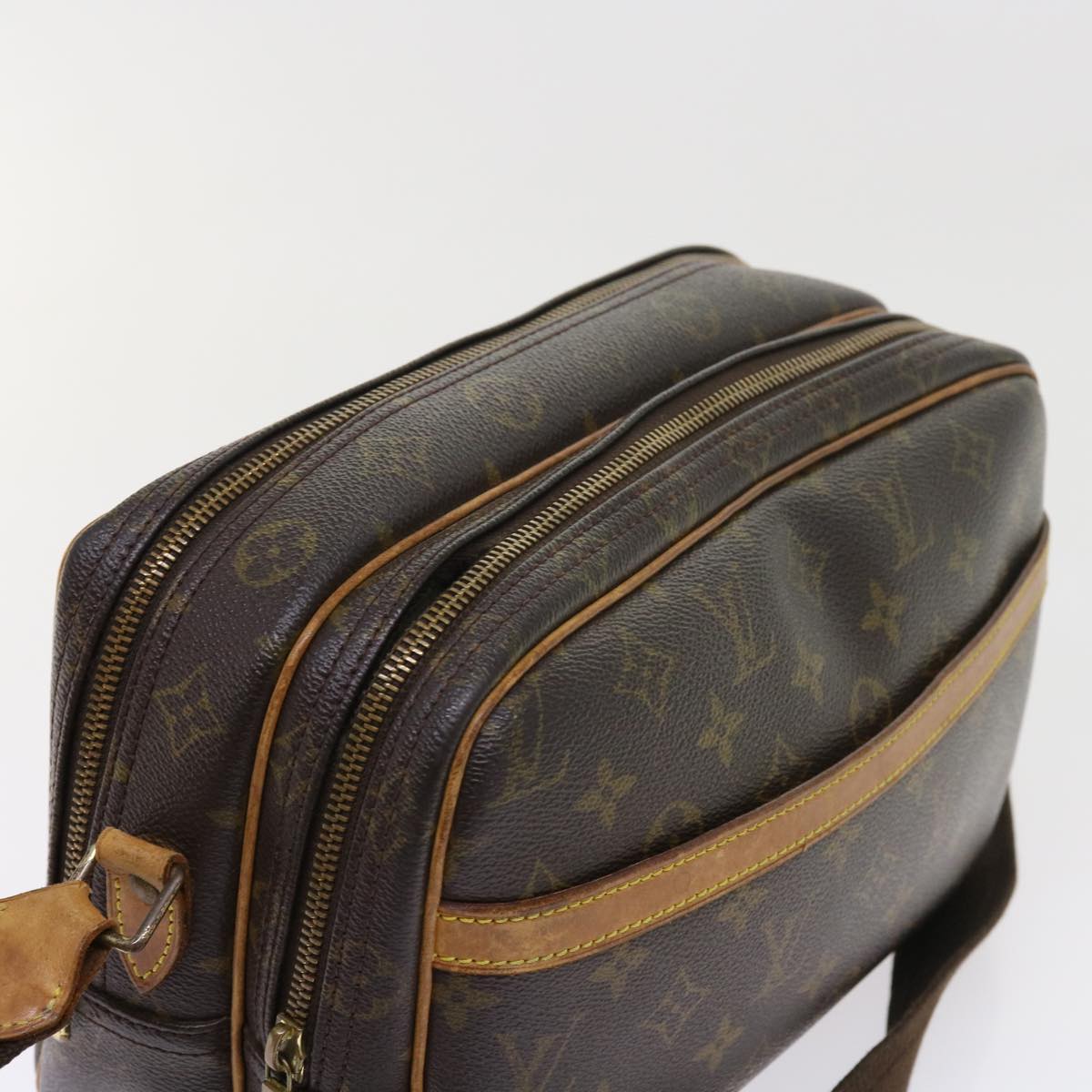 LOUIS VUITTON Monogram Reporter PM Shoulder Bag M45254 LV 53914
