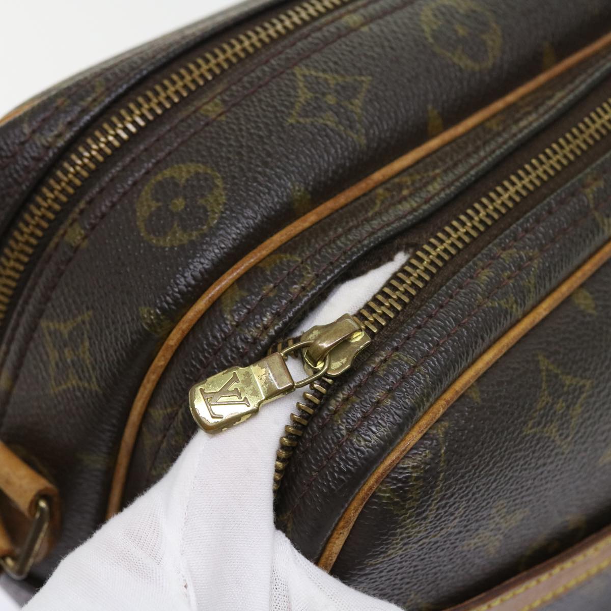 LOUIS VUITTON Monogram Reporter PM Shoulder Bag M45254 LV 53914