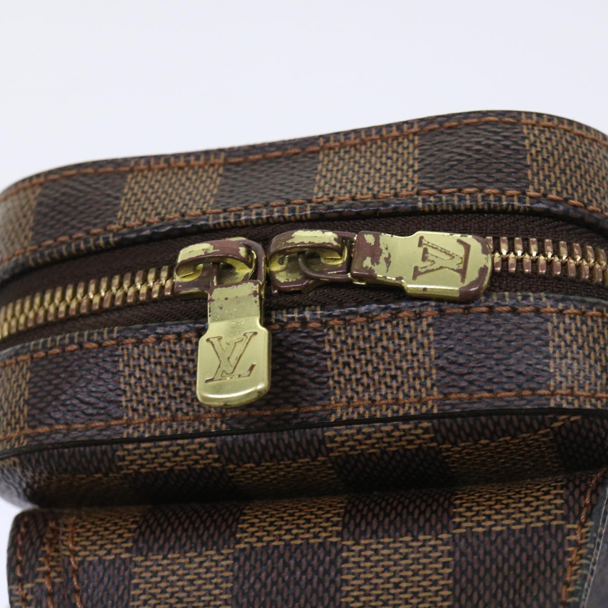 LOUIS VUITTON Damier Ebene Geronimos Shoulder Bag N51994 LV 53918