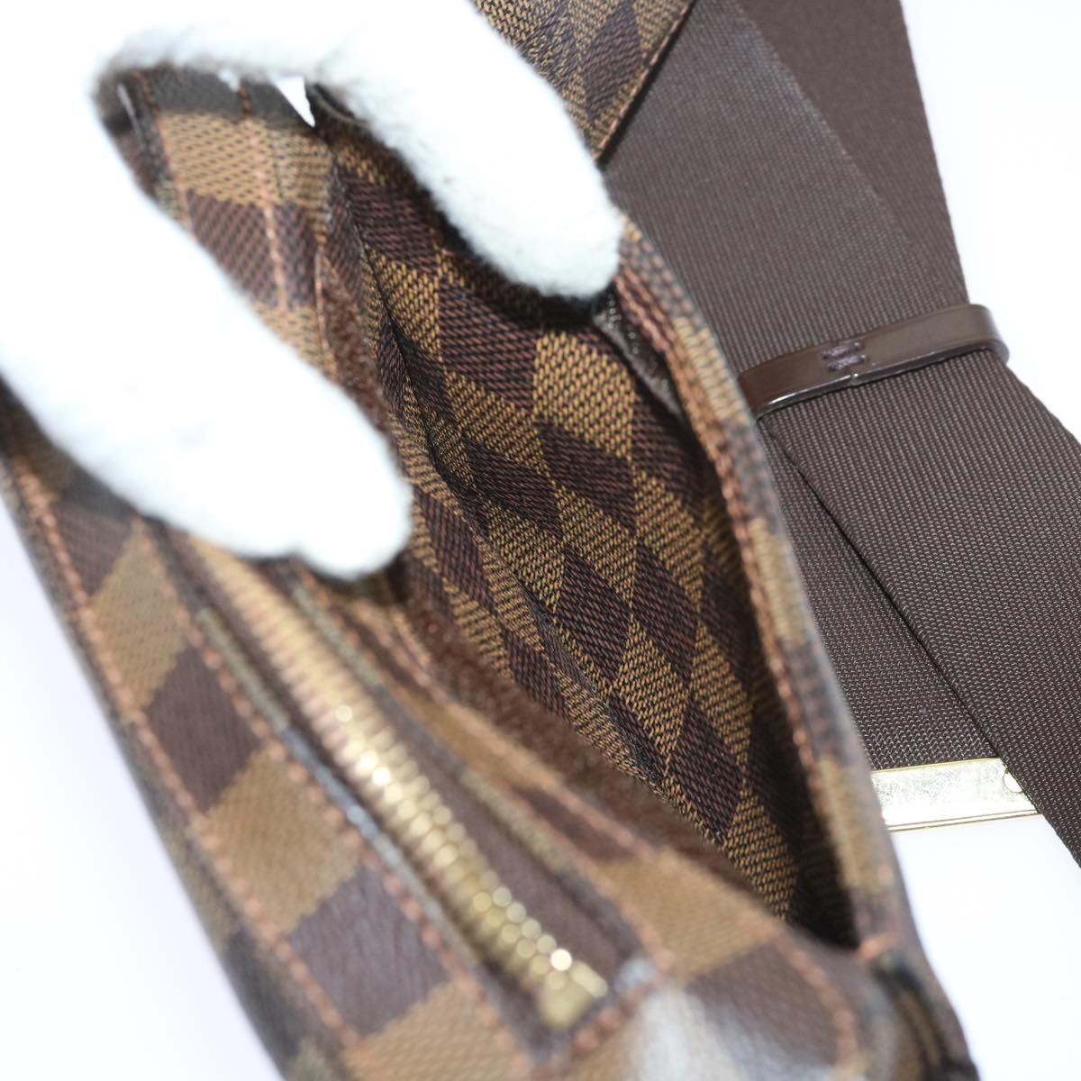LOUIS VUITTON Damier Ebene Geronimos Shoulder Bag N51994 LV 53918
