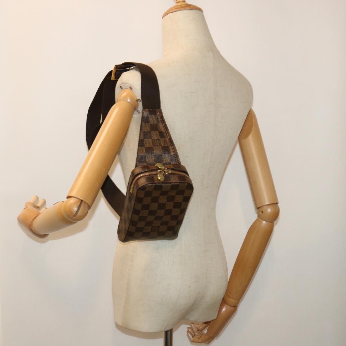 LOUIS VUITTON Damier Ebene Geronimos Shoulder Bag N51994 LV 53918