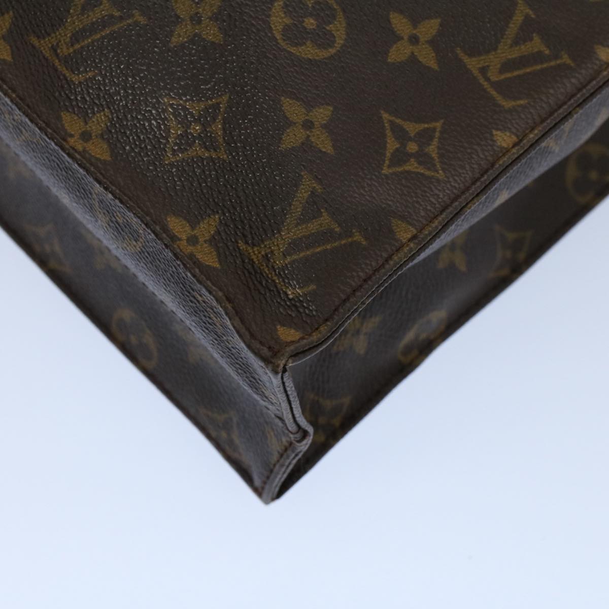 LOUIS VUITTON Monogram Sac Plat Hand Bag M51140 LV 53921