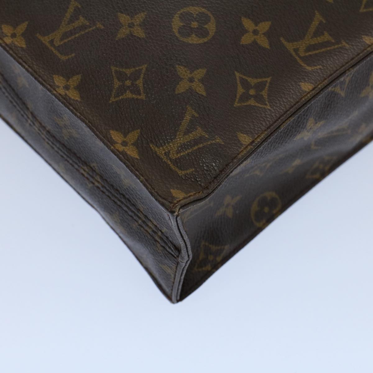 LOUIS VUITTON Monogram Sac Plat Hand Bag M51140 LV 53921