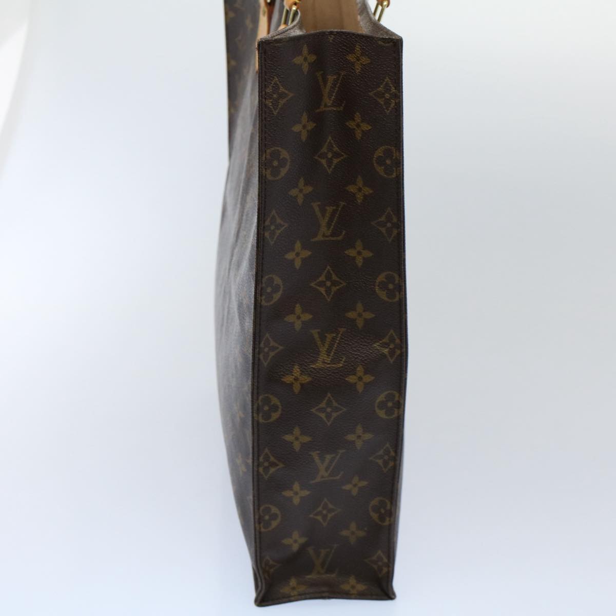 LOUIS VUITTON Monogram Sac Plat Hand Bag M51140 LV 53921
