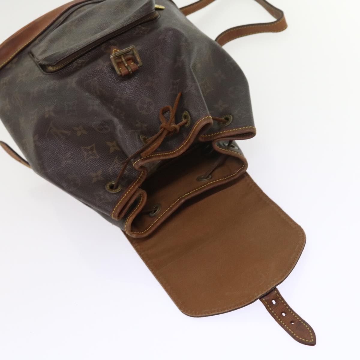LOUIS VUITTON Monogram Montsouris MM Backpack M51136 LV 53923