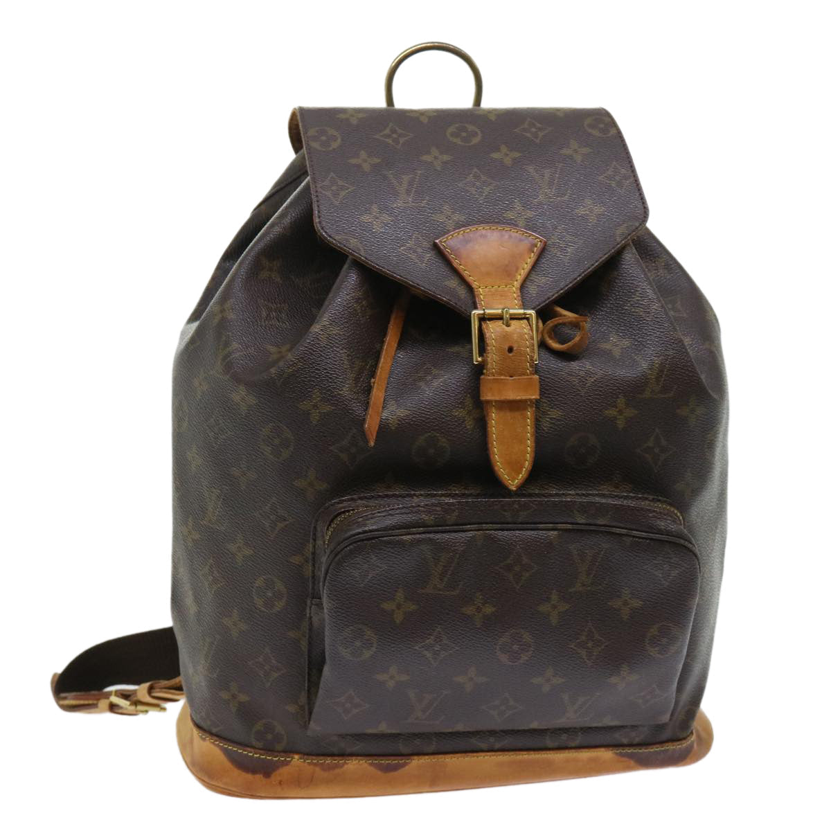LOUIS VUITTON Monogram Montsouris GM Backpack M51135 LV 53925