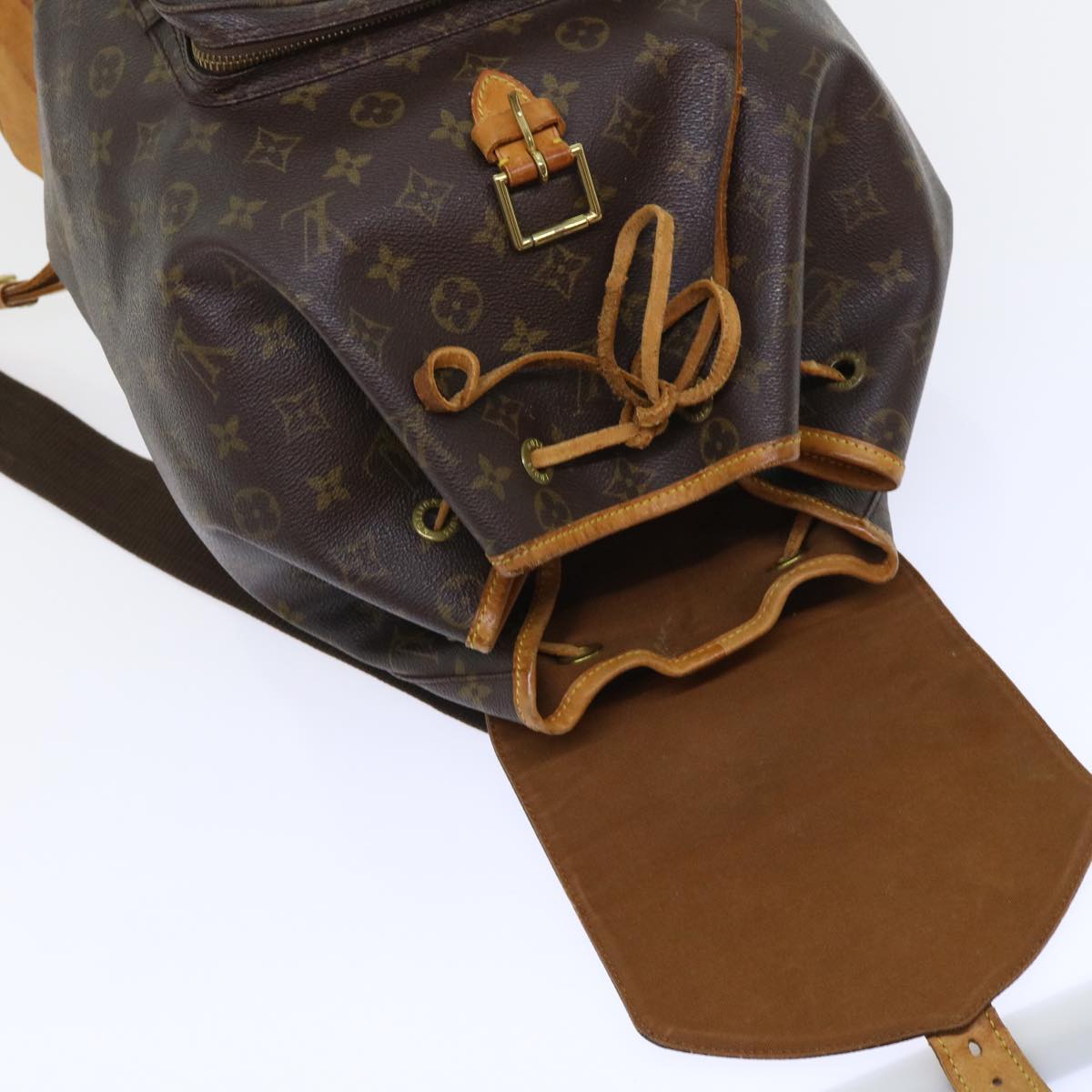 LOUIS VUITTON Monogram Montsouris GM Backpack M51135 LV 53925