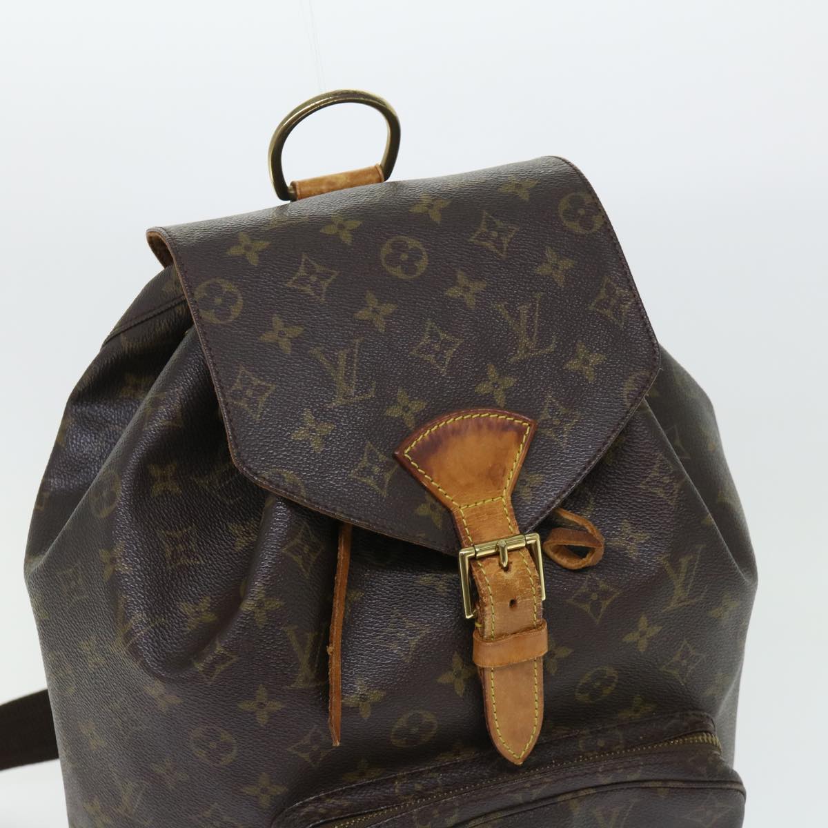 LOUIS VUITTON Monogram Montsouris GM Backpack M51135 LV 53925