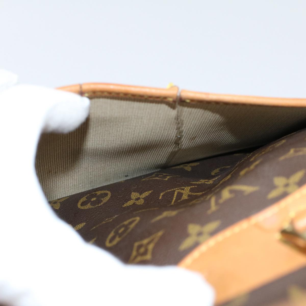 LOUIS VUITTON Monogram Deauville Hand Bag M47270 LV 53934