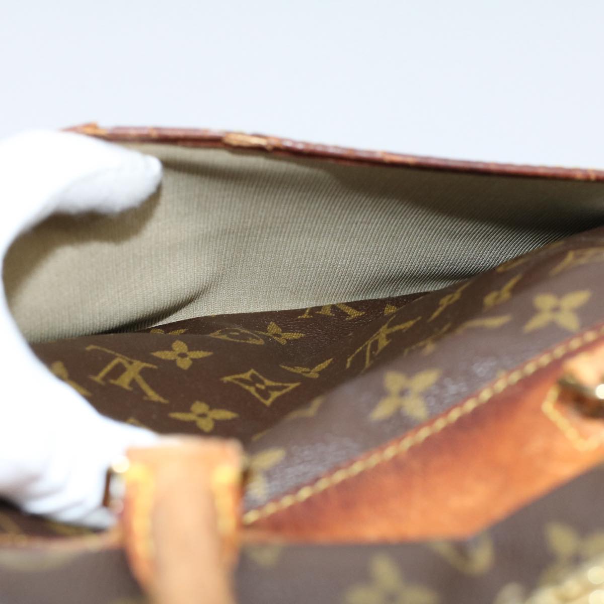 LOUIS VUITTON Monogram Deauville Hand Bag M47270 LV 53935