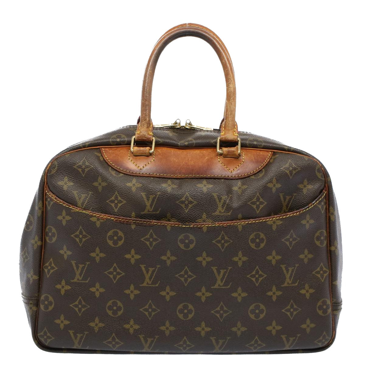 LOUIS VUITTON Monogram Deauville Hand Bag M47270 LV 53935