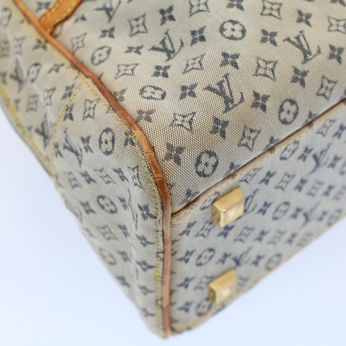 LOUIS VUITTON Monogram Mini Marie Hand Bag Blue M92003 LV 53939