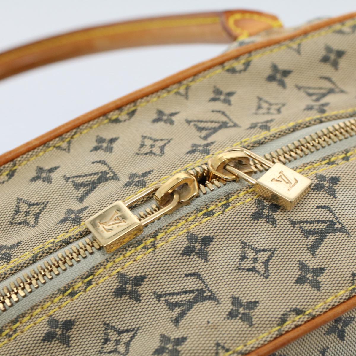 LOUIS VUITTON Monogram Mini Marie Hand Bag Blue M92003 LV 53939