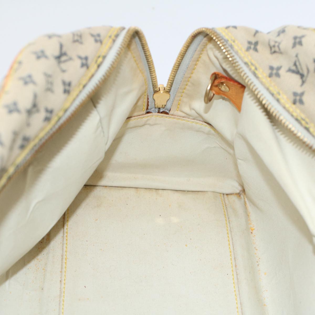 LOUIS VUITTON Monogram Mini Marie Hand Bag Blue M92003 LV 53939